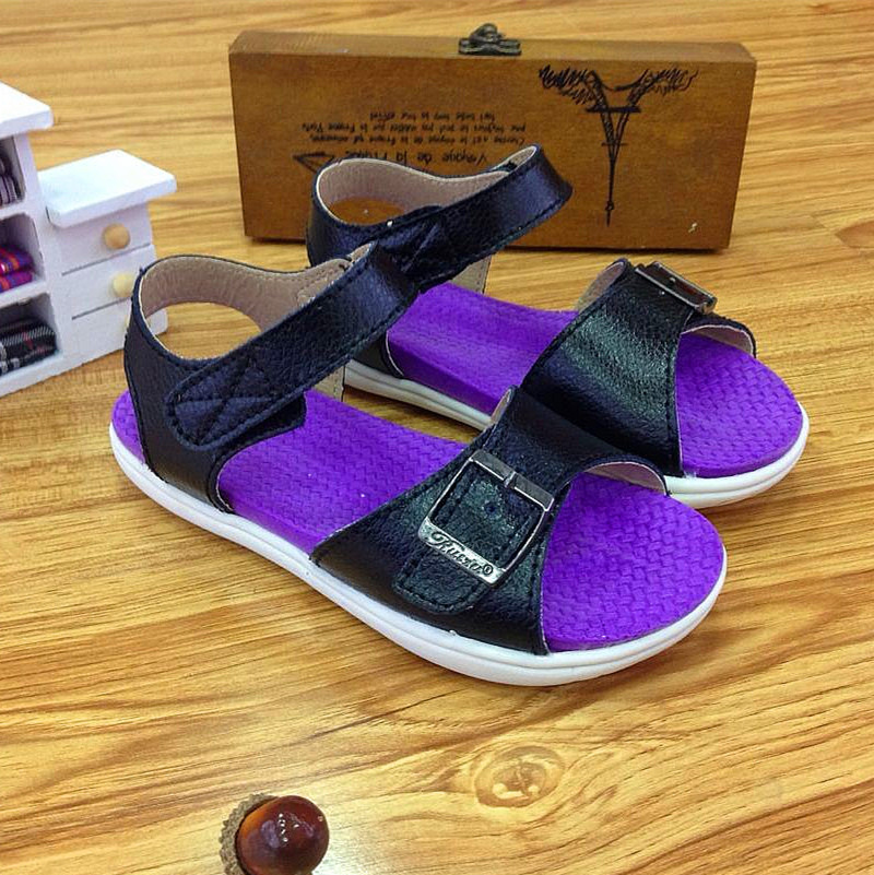 {zx1}新款男童女童真皮时尚凉鞋舒适潮流牛皮童装沙滩凉鞋