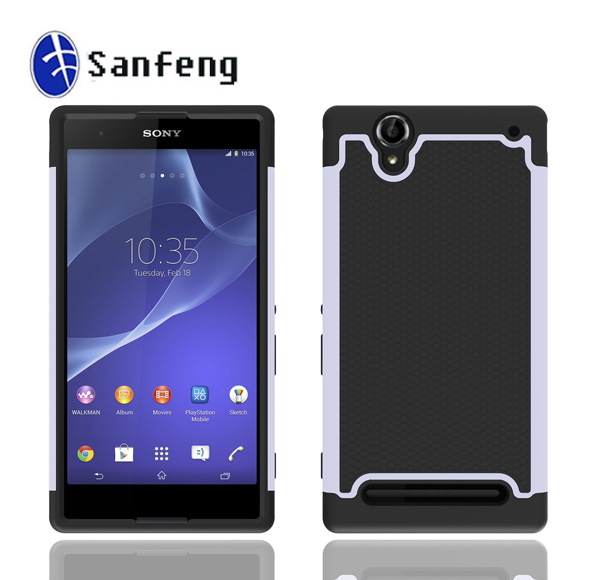 手机保护套-厂家直销足球纹 sony索尼xperia T