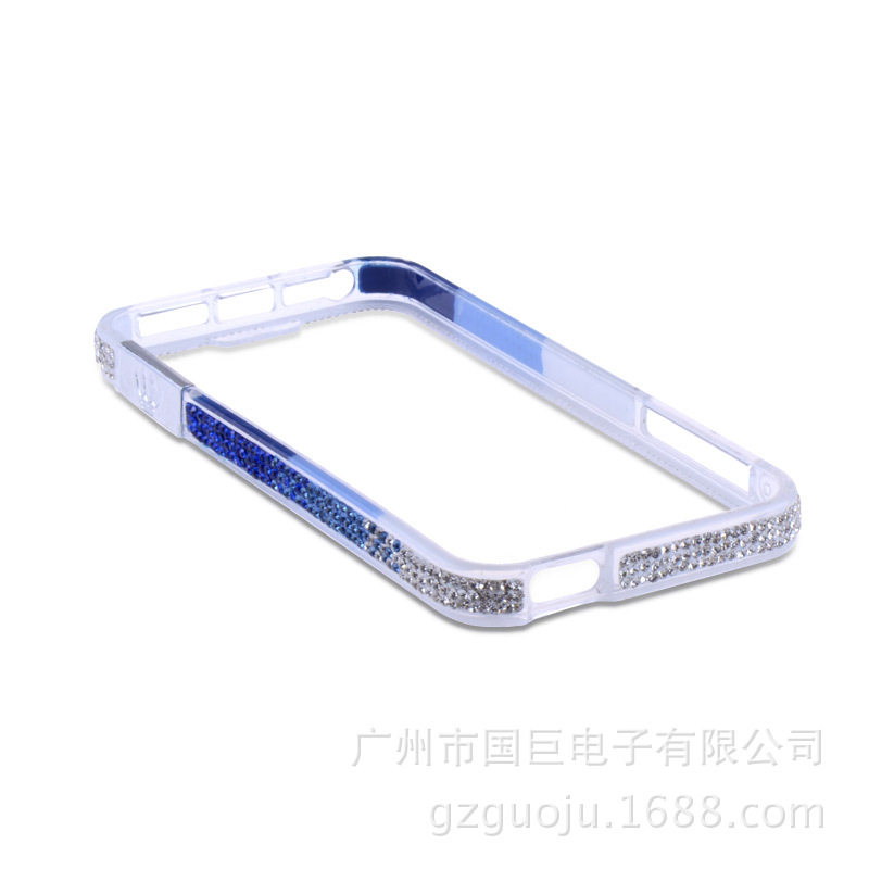 iPhone5 二代鑲鉆邊框透明 (7)