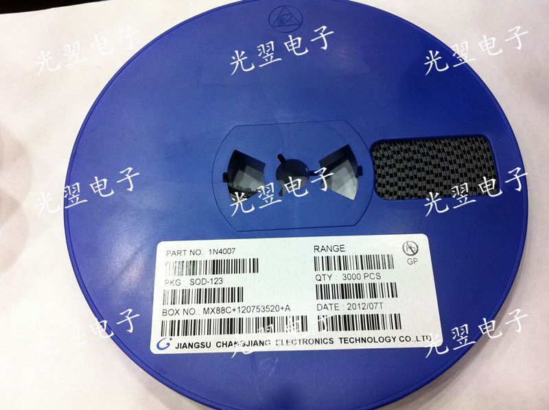 贴片整流二极管1N4007W IN4007 小电流 1206