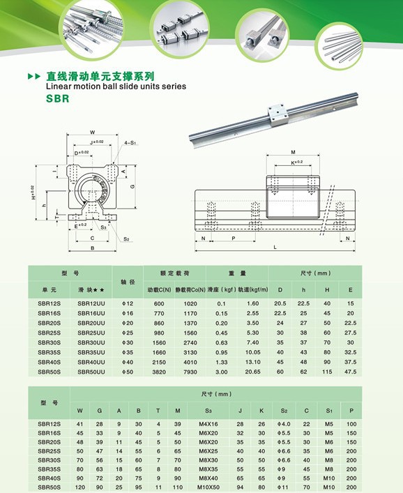 厂家直销 直线轴承硬轴 圆柱直线导轨sbr35 量大优惠