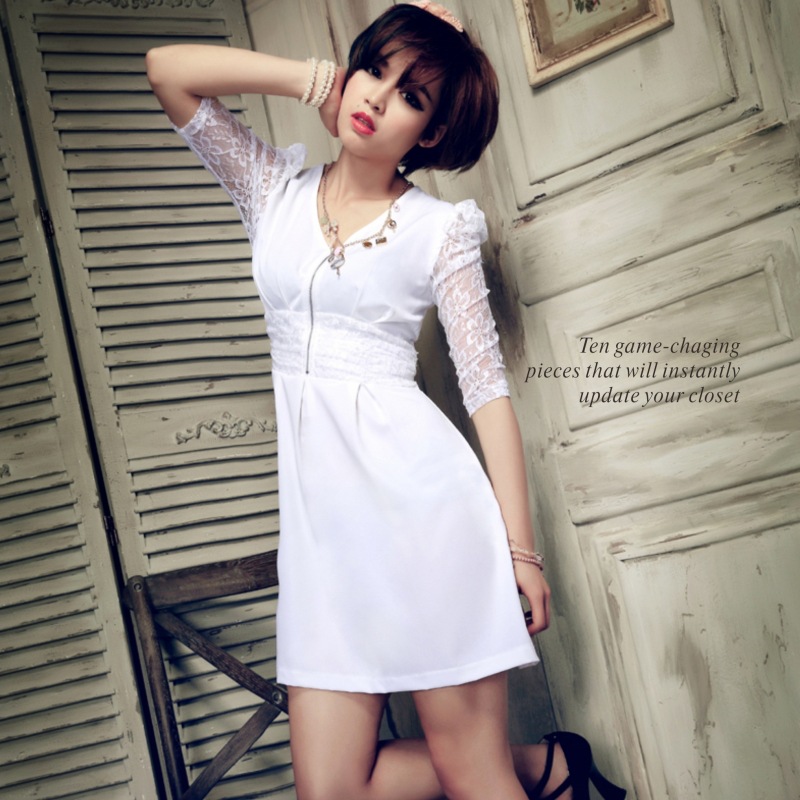 实拍933#<em>新款</em>秋款<em>女装</em>夏装打底<em>裙</em>子秋<em>修身</em>蕾