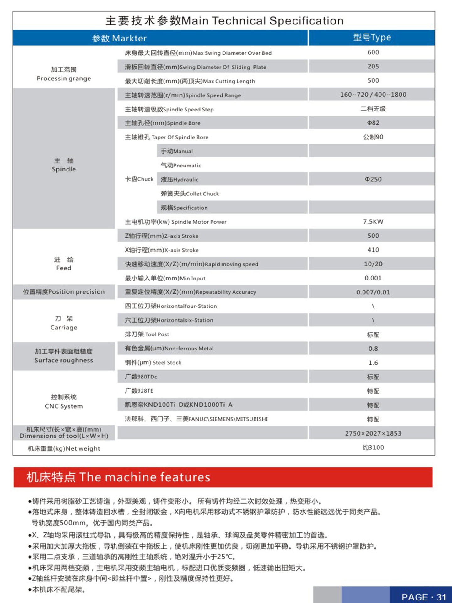CK9650/500盘类精密专用数控车床