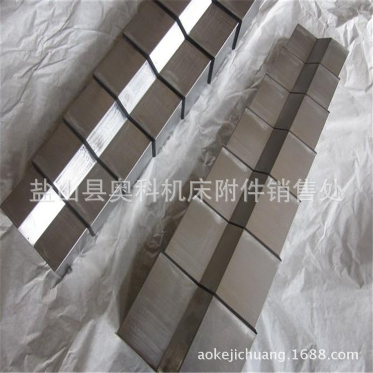 《奥科》加工定做各种机床导轨钢板防护罩，数控车床防护罩