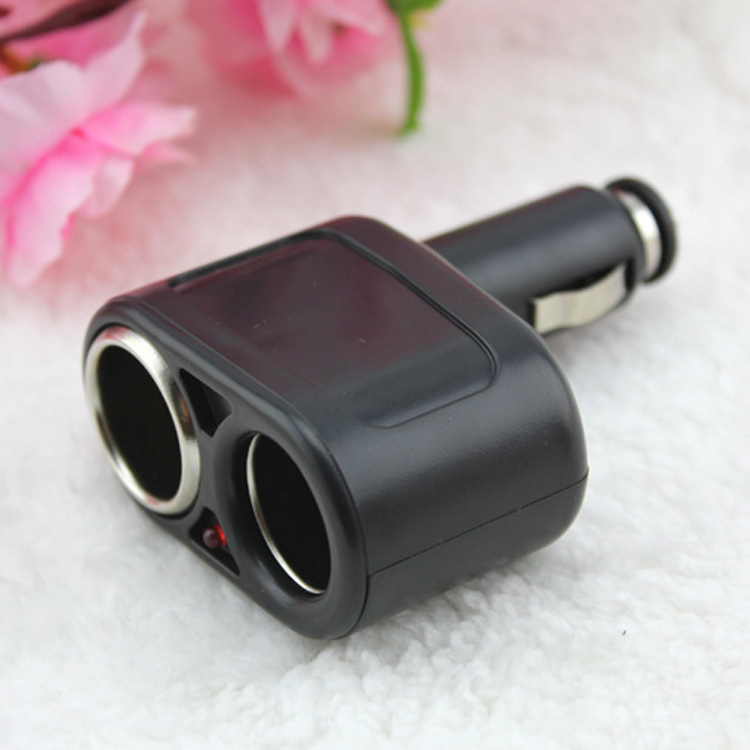 一分二不带线点烟器,汽车点烟器一拖二,车载点烟器插头24-2B1902