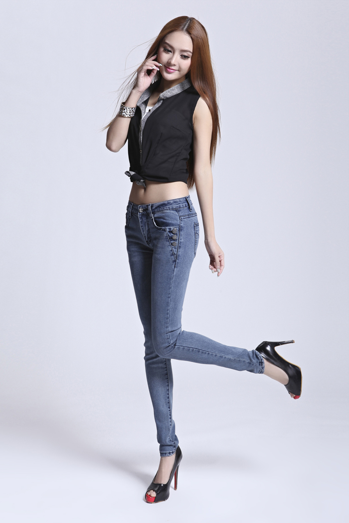 批发采购女式<em>牛仔裤</em>-2014春秋新款<em>牛仔裤</em> 女式