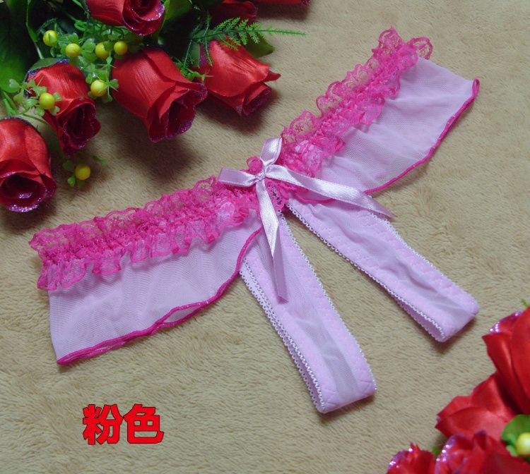 情趣<em>内裤</em>-<em>女士</em>内衣诱惑蝴蝶结蕾丝开裆丁字内
