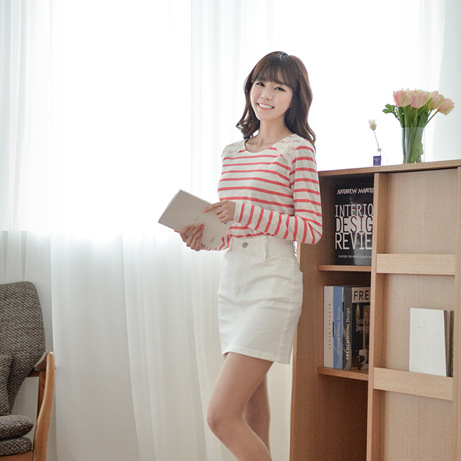 韩国东大门<em>春装女款</em> 2014新款 <em>淘宝</em>货源 T恤 B