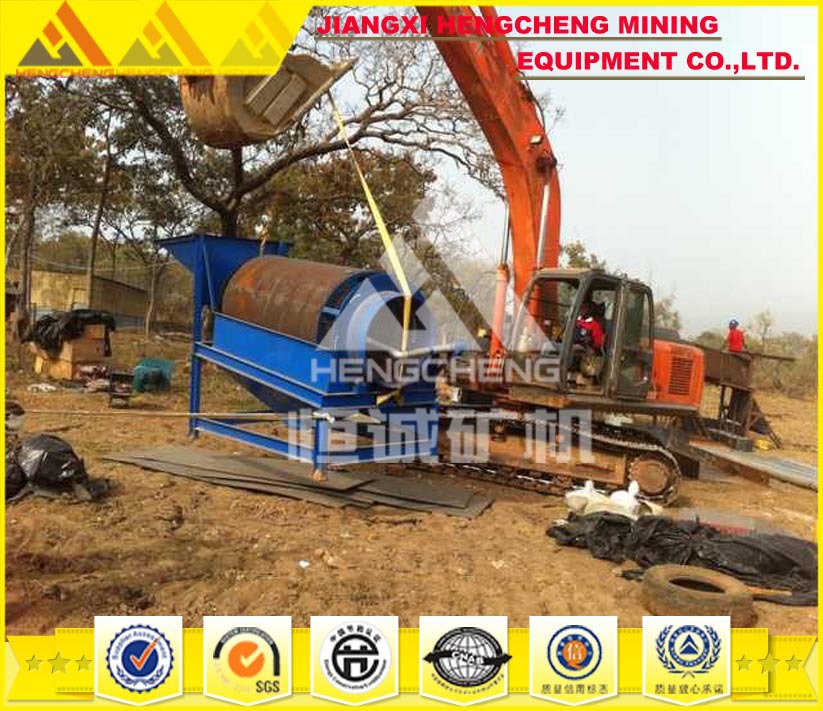 滚筒筛安装现场