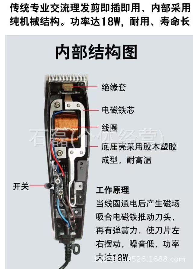 剃头电推子_厂家批发1208 理发剪 电推剪剃头电推子 ...