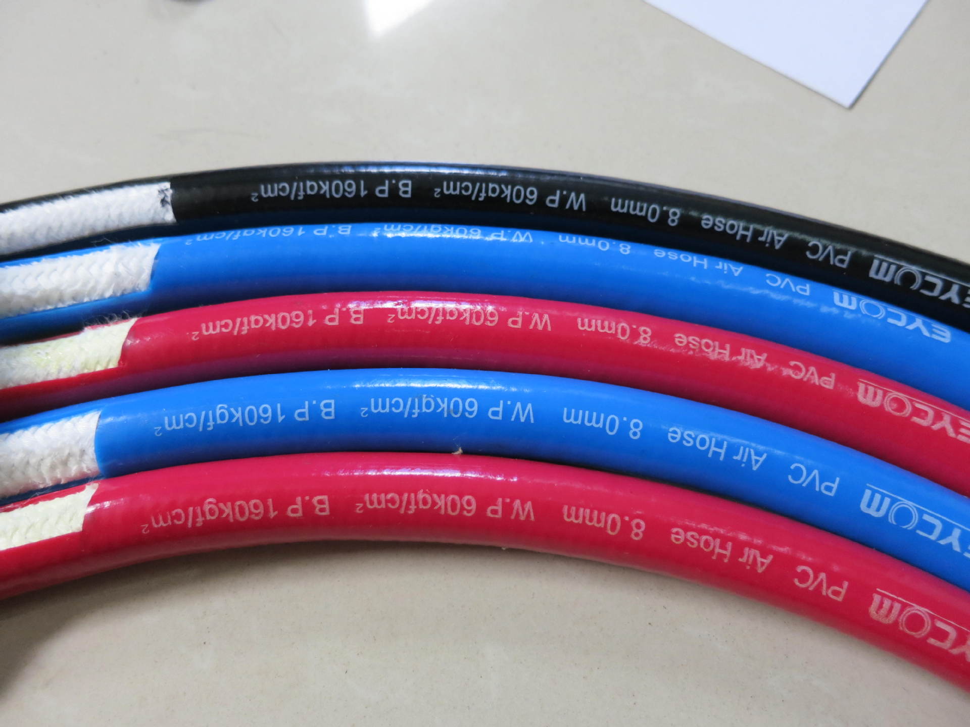 8mm高压全编织气体软管、氧气管、