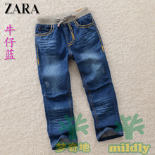 找相似款-新品2014外贸ZARA儿童背带牛仔裤