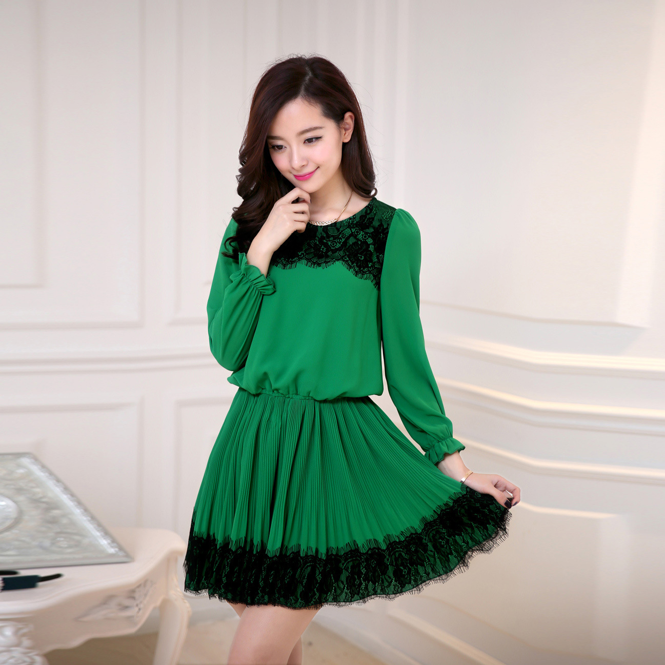 <em>2014</em>春装新款修身<em>时尚女装</em>连衣裙305 图片_高