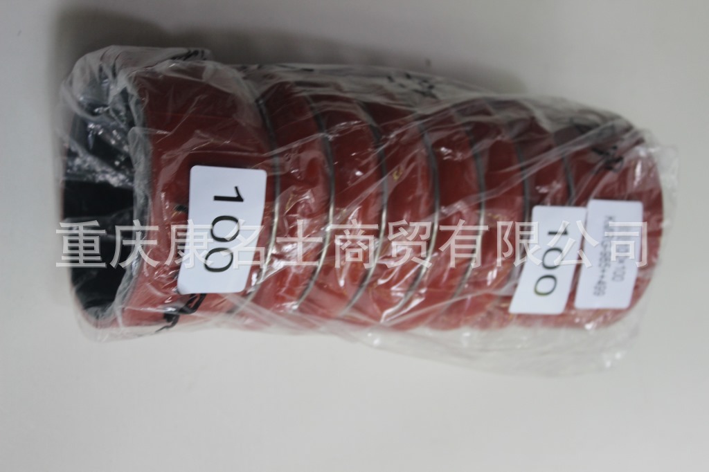 硅胶挤出管KMRG-985++499-欧曼胶管欧曼100X100-内径100X上海硅胶管,红色钢丝7凸缘6直管内径100XL250XH110X-1