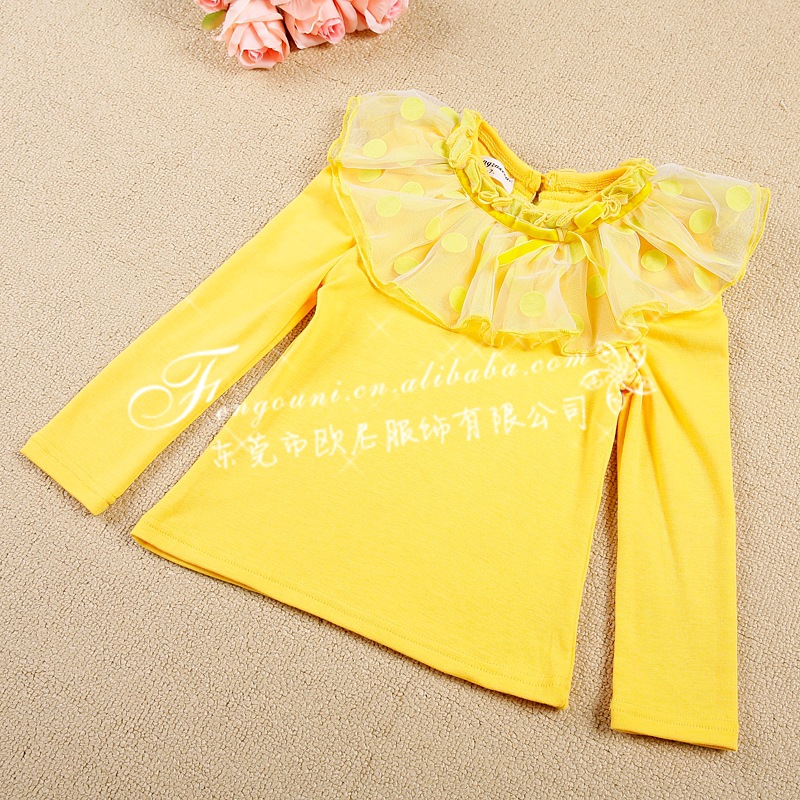 2014春季新款童装韩版女童打底衣T恤纯棉长袖