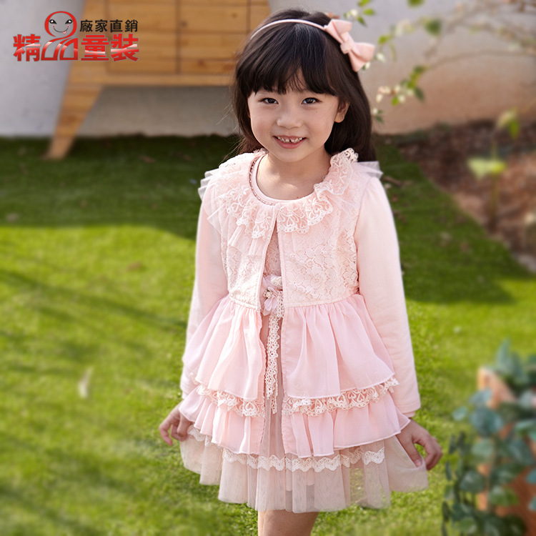 2014春款女童外套蕾丝花边雪纺多层可爱公主裙13003 图片_高清大图 - 阿里巴巴