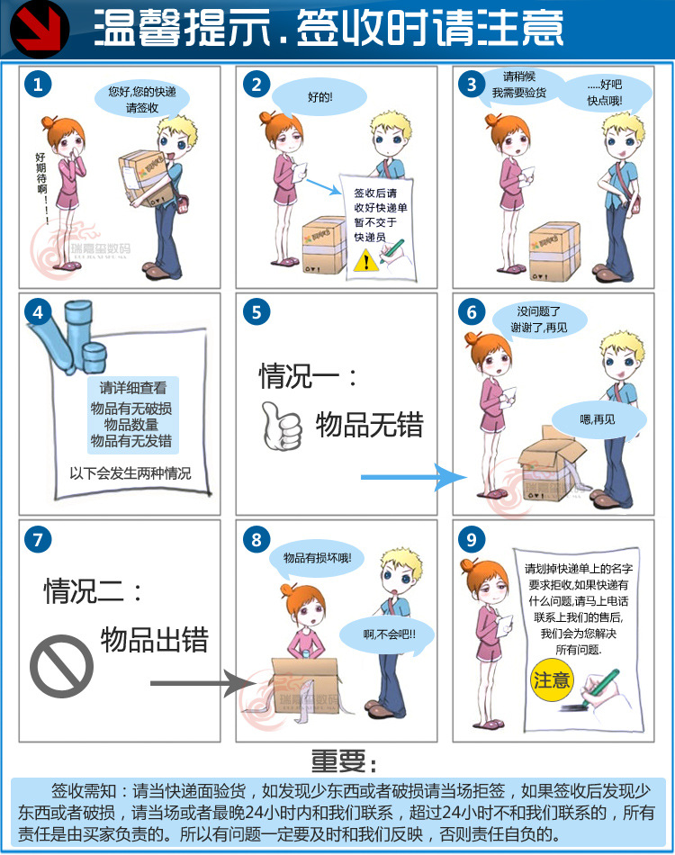 关于收货