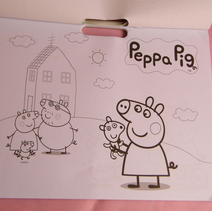 peppa pig 粉红猪小妹 贴纸书 填色书 彩绘画画