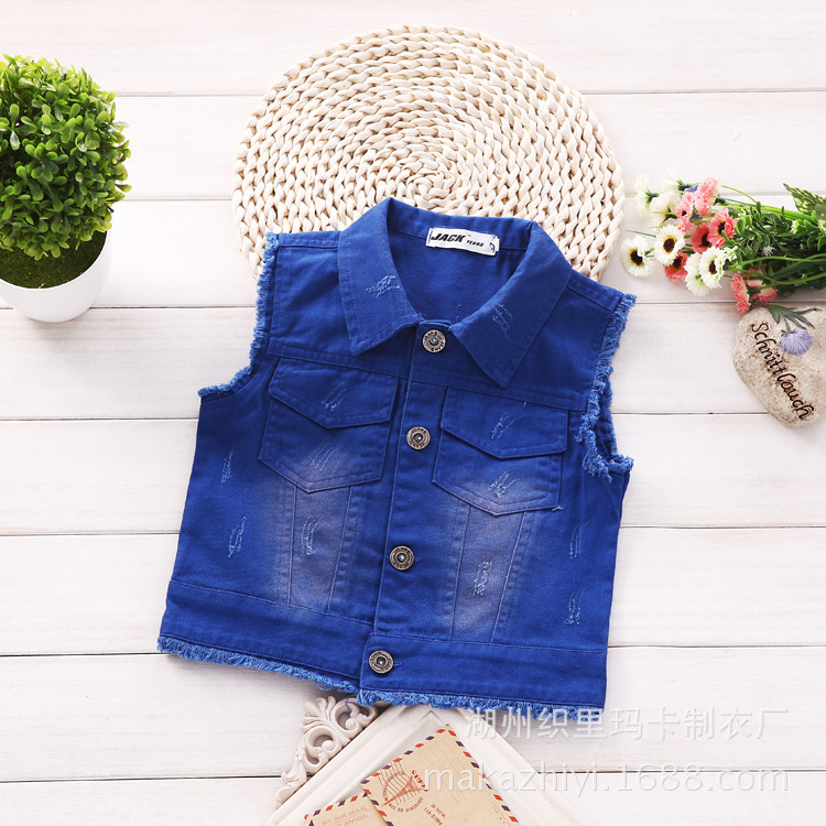 2014春秋新款<em>儿童牛仔</em>上衣 中小童骷髅<em>图案背</em>