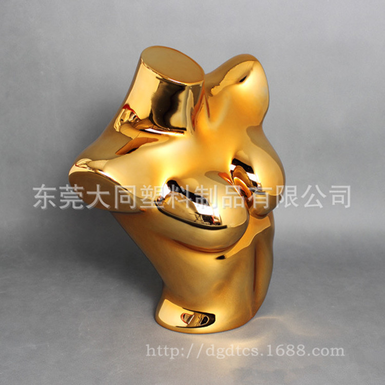 【电镀金色短胸<em>模特</em> 女性<em>胸衣展示模特</em> PC<em>模特</em>