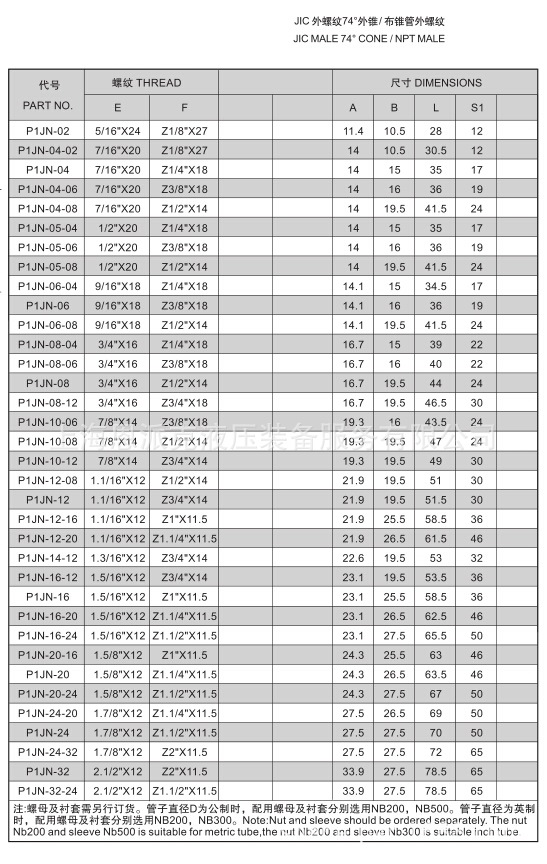 90°弯美制jic外螺纹74°外锥/布锥管外螺纹过渡接头1