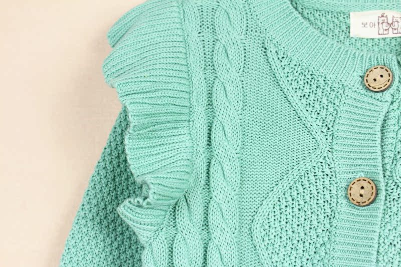 童<em>毛衣</em>-S1851 韩国 宝儿汪 <em>女童</em>麻花编织<em>开衫毛</em>