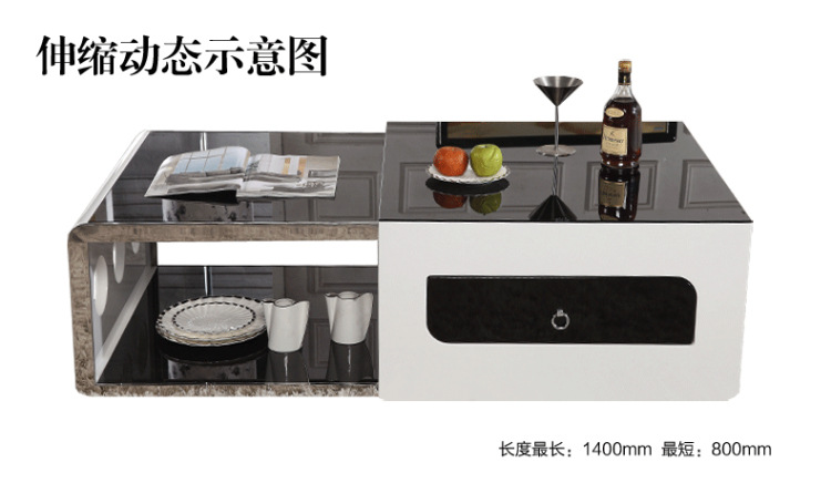 【欧杰家具 简约现代 宜家时尚组合创意钢化玻