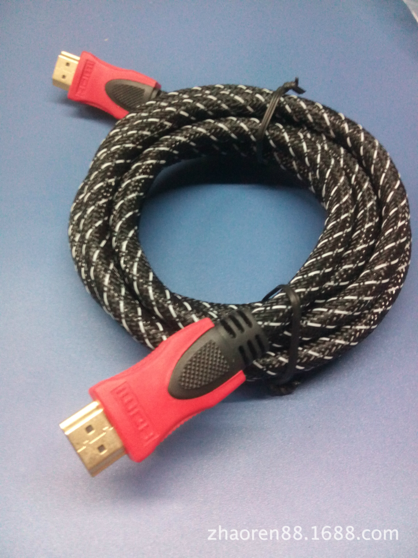 【公对公1.5米纯铜正标带编织带磁环HDMI高清