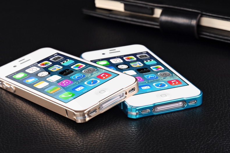 手机保护套-苹果4手机壳iphone4s海马扣超薄金