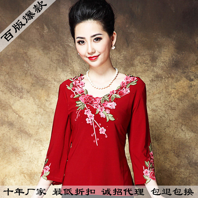 复古民族风女装刺绣 新款淘宝天猫货源服装短