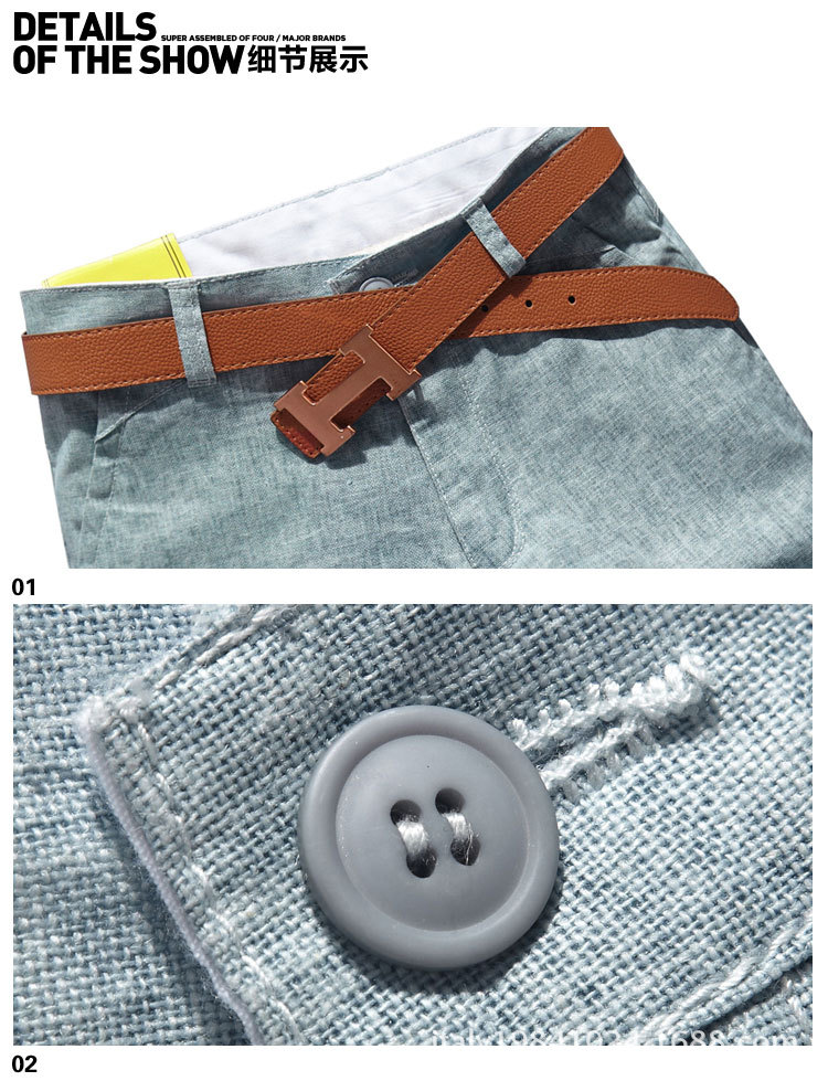 2013夏季新款韩版中裤<em>男</em> 夏潮<em>麻质</em> 棉麻休闲短