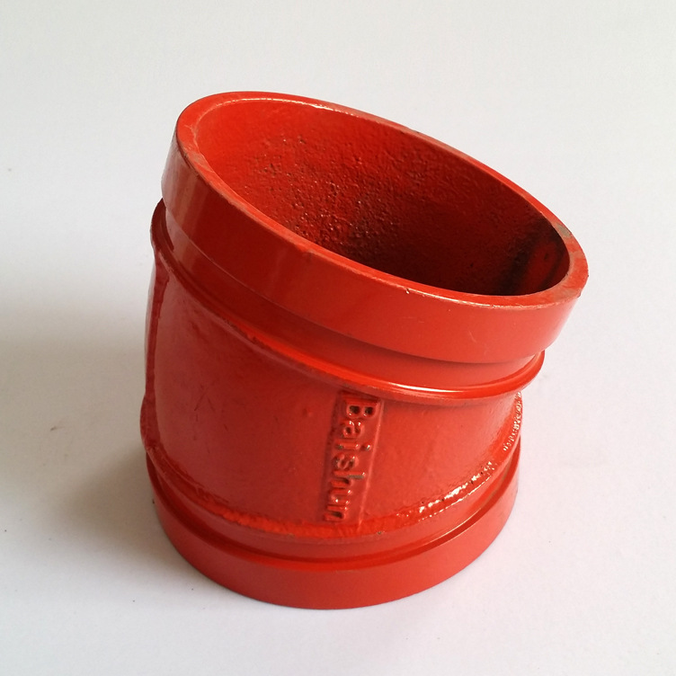 弯头-专业厂家沟槽管件低价热卖 解释耐用22.5