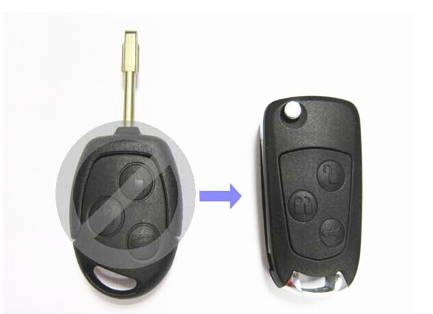 其他汽车改装件-福特3键钥匙壳 福特蒙迪欧改