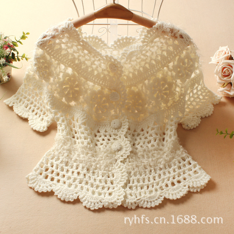 2013秋冬新款 韩版女装 手工<em>钩花毛衣开衫</em>外套