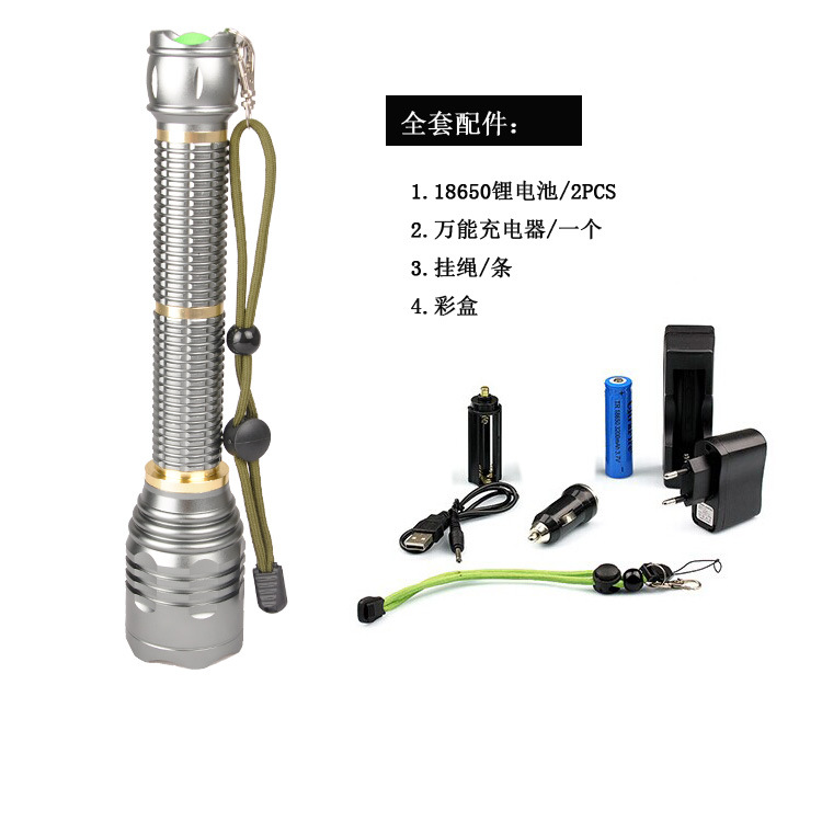 10w led r4强光充电头灯 10led远程探