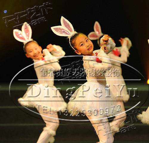 小白兔演出服装 儿童动物兔子舞表演服 我不上