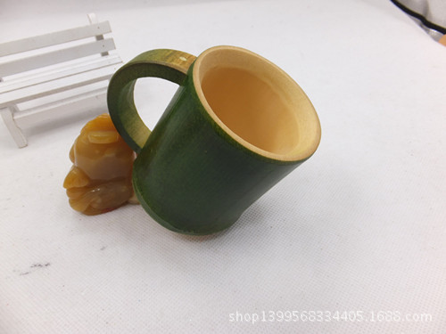 纯天然竹杯 精品竹子杯 杯子 环保竹杯 大绿杯 竹工艺品批发