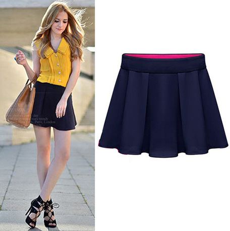 2014夏装装新款欧美女装<em>短裤裙</em>甜美百搭<em>中腰</em>