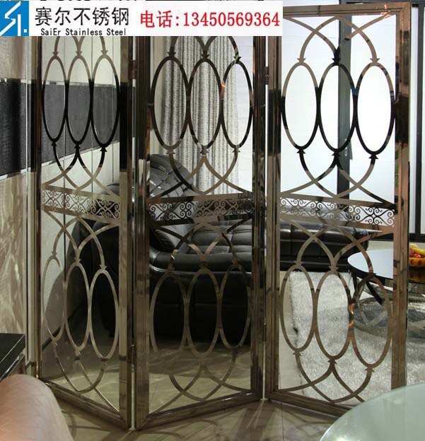 【惠州不锈钢合页屏风,不锈钢折叠屏风】