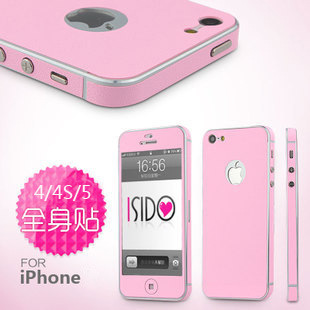 苹果,iphone5/4S/4,5代,珍珠皮贴,手机贴膜,时尚贴,全包膜炫彩膜