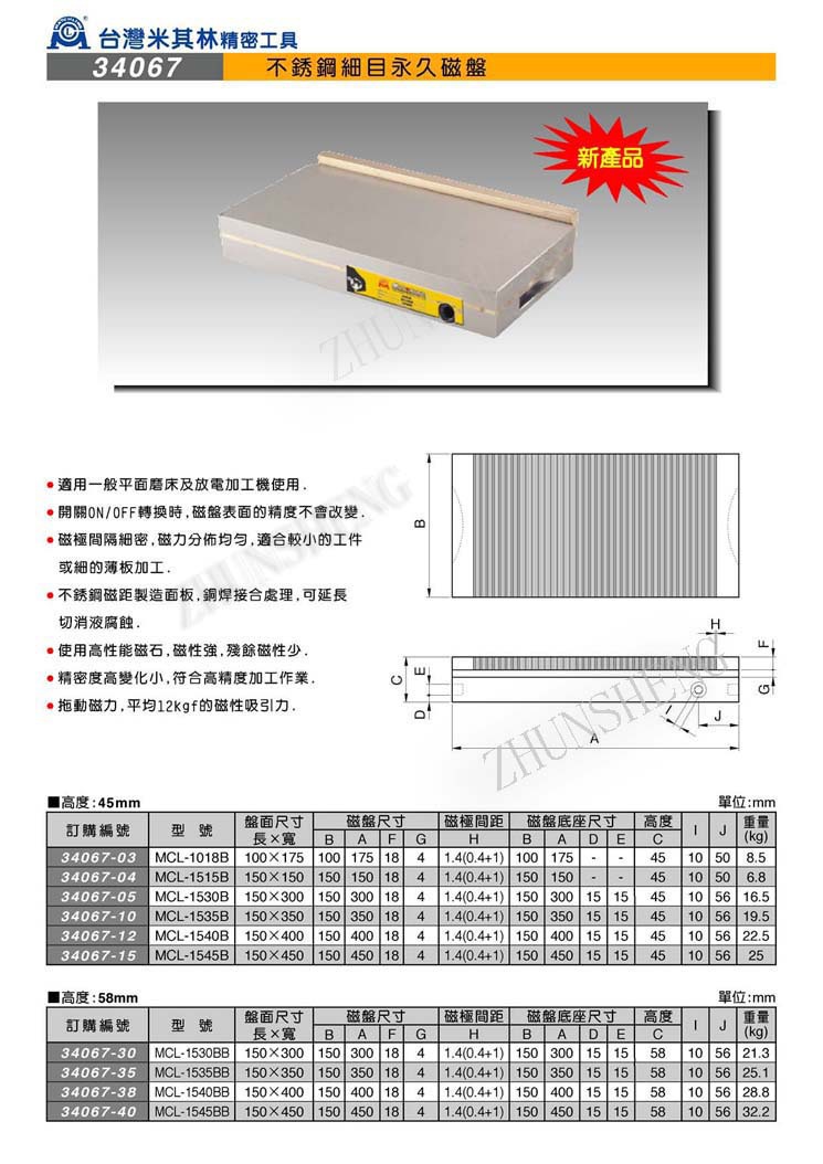 34067不锈钢细目永久磁盘