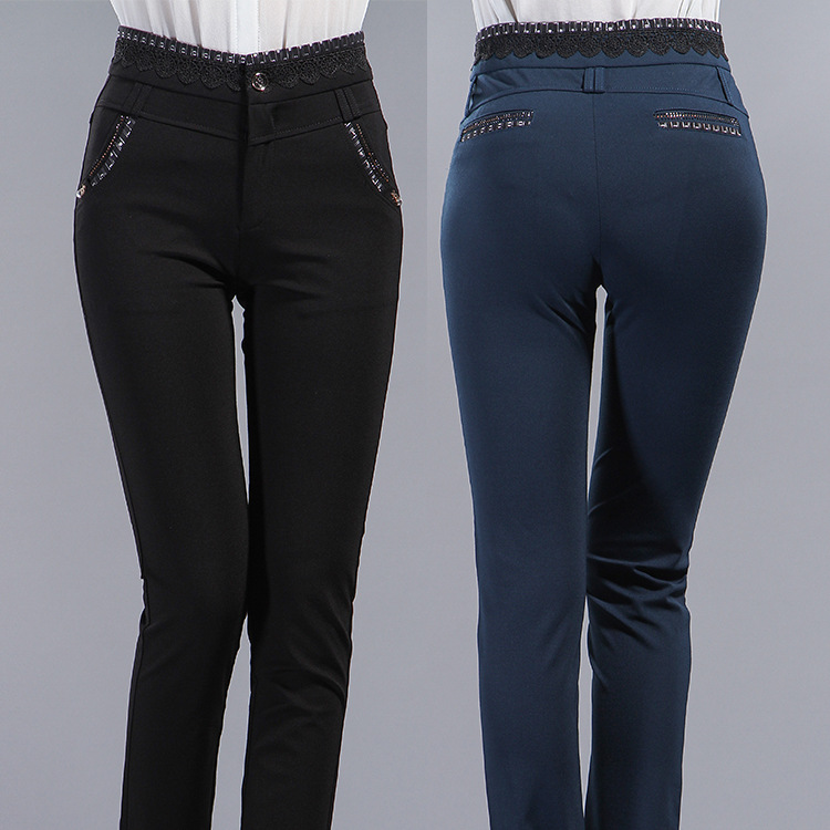 厂家<em>批发</em> 2014春 夏<em>韩版女裤</em> 女式大码高腰休闲