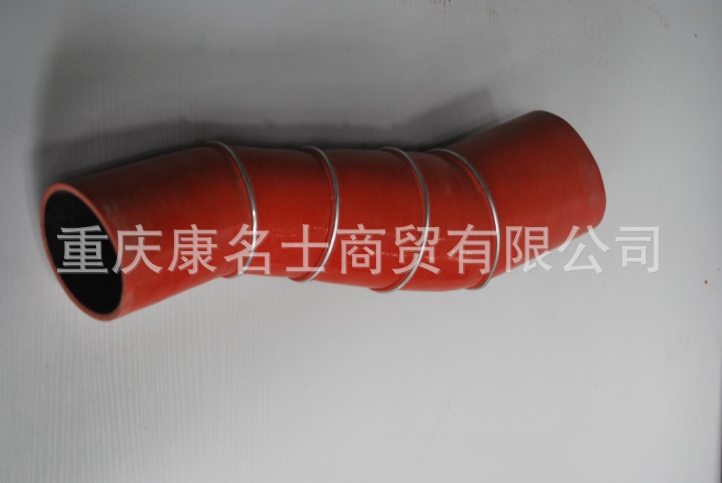 高压钢丝缠绕胶管KMRG-448++500-解放悍威增压器胶管1119050-D480E-内径80变100X进气硅胶管,红色钢丝4凸缘4Z字内径80变100XL470XL420XH190XH200-7
