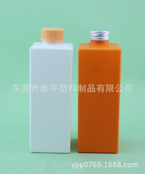 厂家生产hdpe塑料瓶500ml pe塑料方瓶(高质量,磨砂质感)