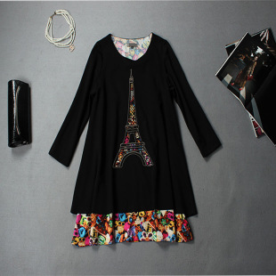 批发采购连衣裙-新款女士秋冬打底裙大码修身