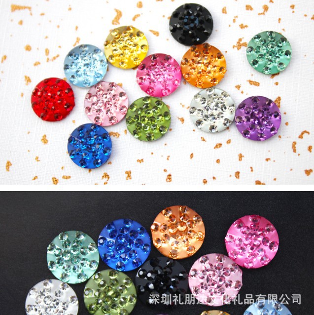 Rhinestone home button sticker