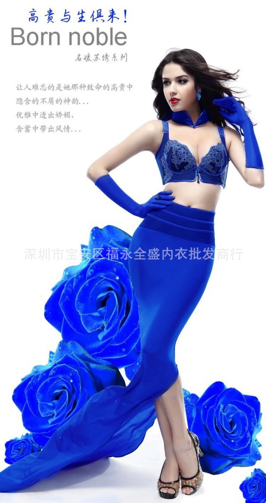 【厂价直销 <em>天猫</em>爆款黛安芬内衣<em>蓝色妖姬</em>聚拢