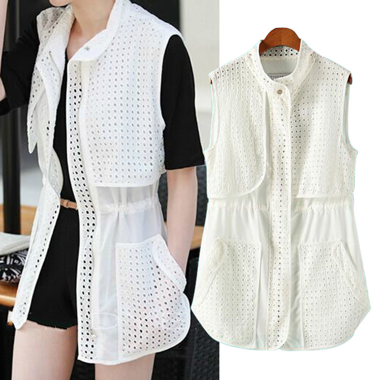 ZARA女装2014欧美范街拍<em>全智贤</em>同款<em>马甲马夹</em>