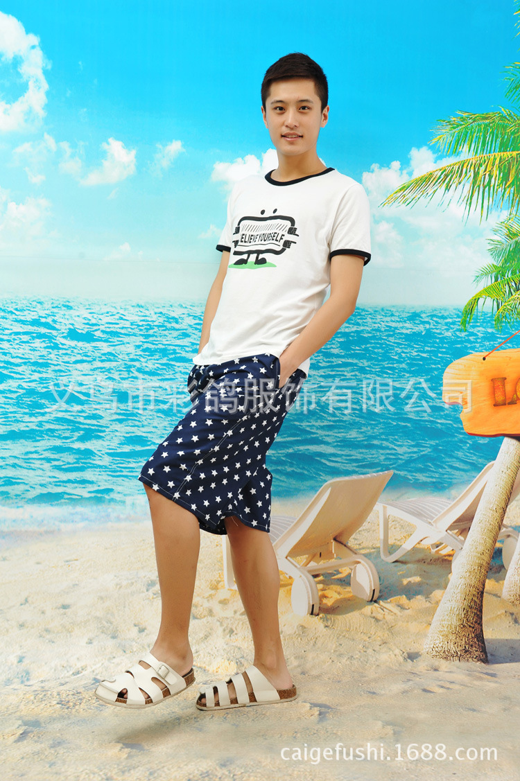 2014新款<em>男女</em>沙滩裤 <em>短裤</em> 情侣韩版 <em>义乌</em>沙滩裤