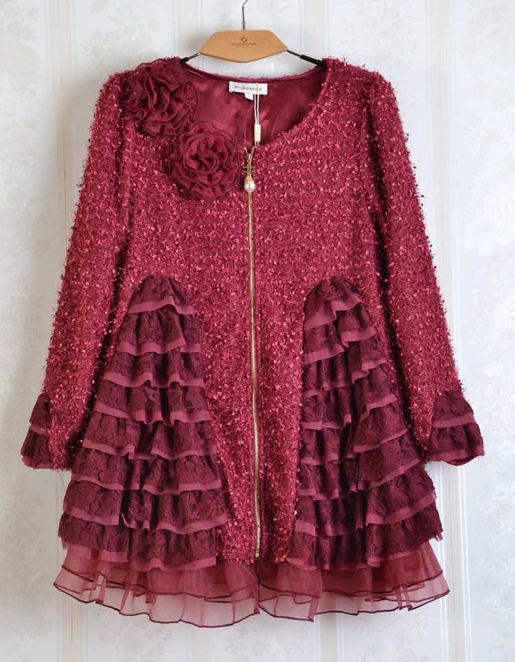 批发采购连衣裙-2013秋冬新潮 韩版蕾丝鱼尾裙